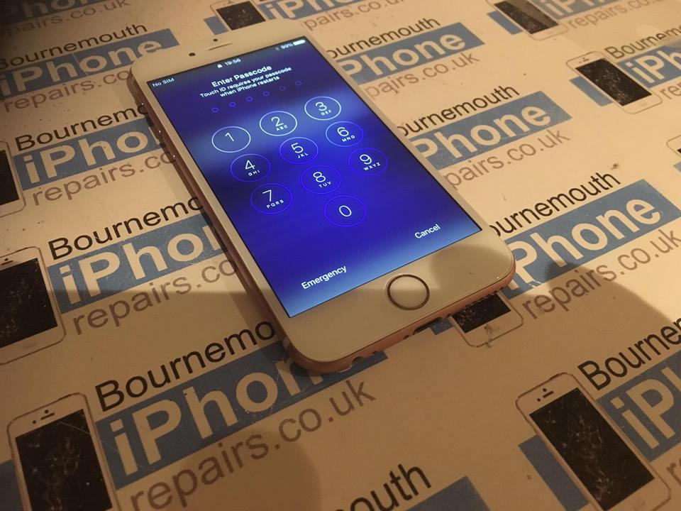 iPhone 6S with new genuine apple screen fitted after the repair